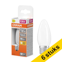 Aanbieding: 6x Osram LED lamp E27 | Kaars B35 | Filament | Mat | 2700K | 3.4W (40W)