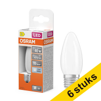 Aanbieding: 6x Osram LED lamp E27 | Kaars B35 | Filament | Mat | 4000K | 3.4W (40W)