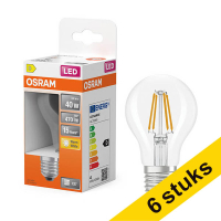 Aanbieding: 6x Osram LED lamp E27 | Peer A60 | Filament | Helder | 2700K | 3.4W (40W)
