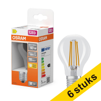 Aanbieding: 6x Osram LED lamp E27 | Peer A60 | Filament | Helder | 2700K | 5.9W (60W)