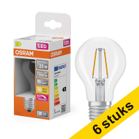 Aanbieding: 6x Osram LED lamp E27 | Peer A60 | Filament | Helder | 2700K | Dimbaar | 1.8W (25W)