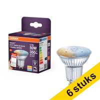 Aanbieding: 6x Osram Slimme GU10 spot | 2700-6500K | 45° | Zigbee | 4.7W (50W)