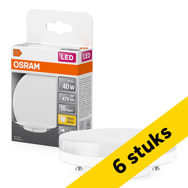 Aanbieding: 6x Osram ledspot GX53 | 2700K | 4.9W (40W) LOS01376 - 1