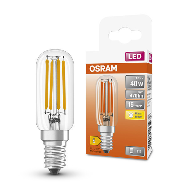 Osram E14 filament led-lamp buis helder 4.2W (40W) LOS00358 - 1