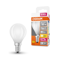 Osram E14 ledlamp kogel mat dimbaar 5.5W (60W) LOS00174