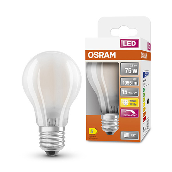 Osram E27 led-lamp peer mat dimbaar 7.5W (75W) LOS00048 - 1