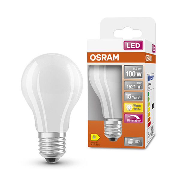 Osram E27 ledlamp peer mat dimbaar 11W (100W) LOS00052 - 1