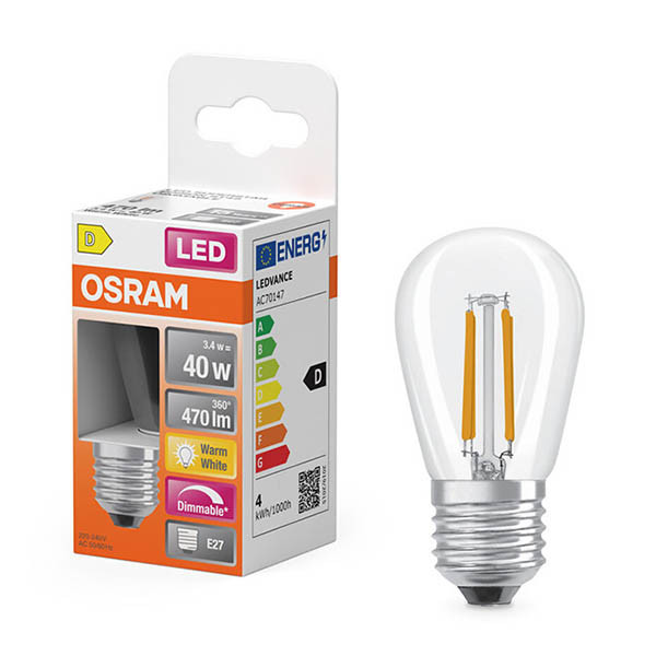 Osram LED lamp E27 | Edison ST45 | Filament | Helder | 2200K | Dimbaar | 3.4W (35W) LOS01883 - 1
