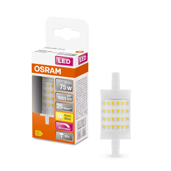 Osram R7S ledlamp staaflamp dimbaar 9.5W (75W) LOS00344 - 1