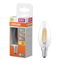 Osram ledlamp E14 | Kaars B35 | Filament | Helder | 2700K | 5.5W (60W) LOS01189