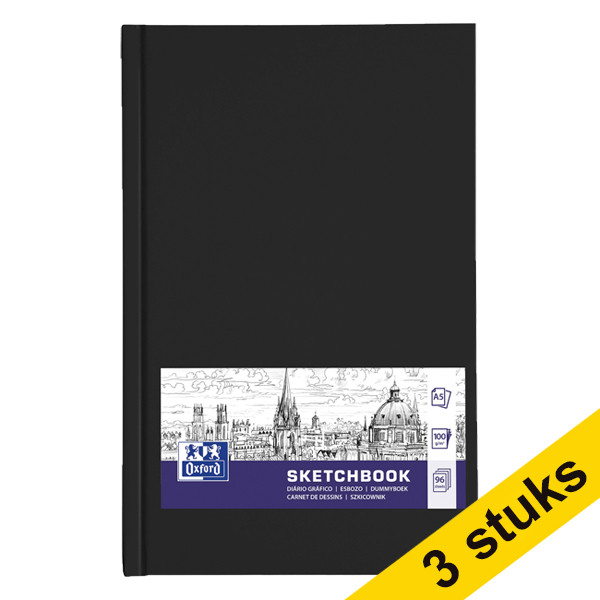 Aanbieding: 3x Oxford dummyboek hardcover A5 (96 vellen) 260277 - 1