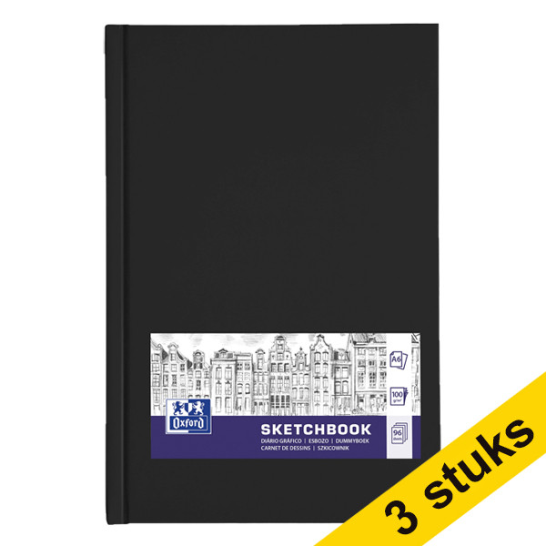 Aanbieding: 3x Oxford dummyboek hardcover A6 (96 vellen) 260278 - 1