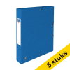 Aanbieding: 5x Oxford elastobox Top File+ blauw 40 mm (300 vellen) 260239 - 1