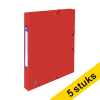 Aanbieding: 5x Oxford elastobox Top File+ rood 25 mm (200 vellen) 260237 - 1
