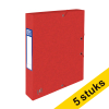 Aanbieding: 5x Oxford elastobox Top File+ rood 40 mm (300 vellen) 260242 - 1