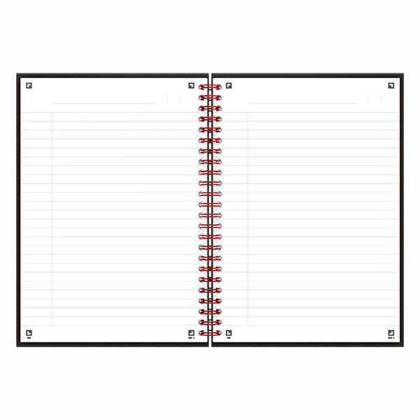 Oxford Black n' Red spiraalschrift A5 gelijnd 90 g/m² 70 vellen 400047651 260012 - 3