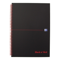 Oxford Black n' Red spiraalschrift A5 gelijnd 90 g/m² 70 vellen 400047651 260012
