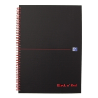 Oxford Black n' Red spiraalschrift karton A4 gelijnd 90 g/m² 70 vellen 400047608 260010