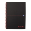 Oxford Black n' Red spiraalschrift karton A4 geruit 90 g/m² 70 vellen