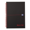 Oxford Black n' Red spiraalschrift karton A5 geruit 90 g/m² 70 vellen
