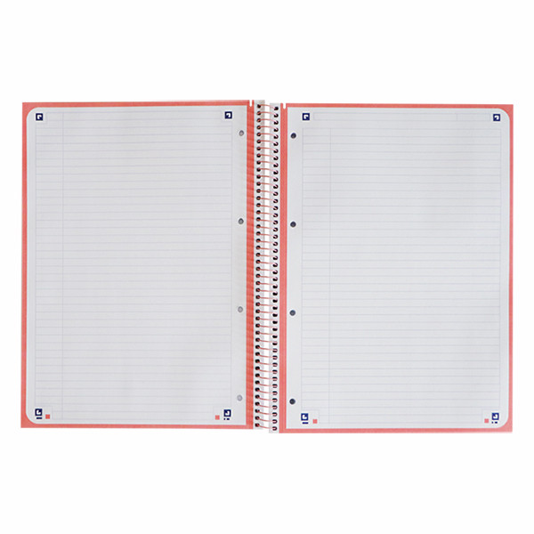 Oxford Classic spiraalschrift A4+ 90 g/m² 80 vellen gelijnd roze 260288 - 3