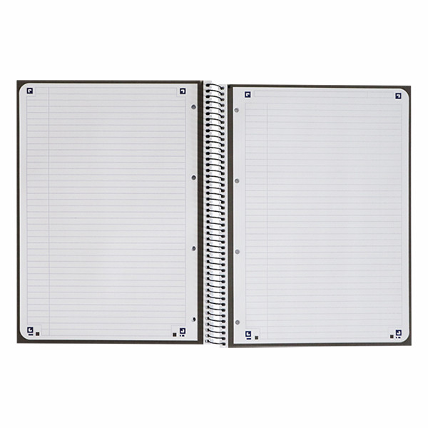 Oxford Classic spiraalschrift A4+ 90 g/m² 80 vellen gelijnd zwart 400050189 260289 - 3