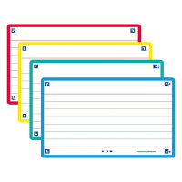 Oxford Flashcards gelijnd A7 assorti (80 stuks) 400137329 260227