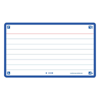 Oxford Flashcards gelijnd A7 blauw (80 stuks) 400133875 260217