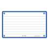 Oxford Flashcards gelijnd A7 blauw (80 stuks)