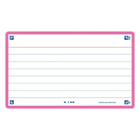 Oxford Flashcards gelijnd A7 fuchsia (80 stuks) 400133881 260218