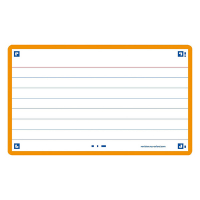 Oxford Flashcards gelijnd A7 oranje (80 stuks) 400133882 260199