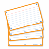 Oxford Flashcards gelijnd A7 oranje (80 stuks) 400133882 260199 - 3