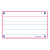 Oxford Flashcards gelijnd A7 roze (80 stuks)