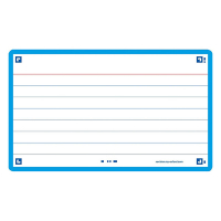 Oxford Flashcards gelijnd A7 turquoise (80 stuks) 400133876 260203