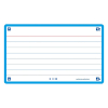 Oxford Flashcards gelijnd A7 turquoise (80 stuks)