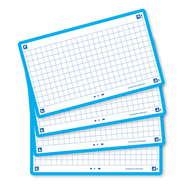 Oxford Flashcards geruit A7 turquoise (80 stuks) 400133854 260215 - 4