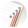 Oxford International Filingbook spiraalschrift A4+ gelijnd 80 g/m² 100 vellen oranje 100102000 260041 - 4