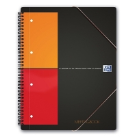 Oxford International Meetingbook spiraalschrift A4 geruit 80 g/m² 80 vellen grijs 100100362 260005