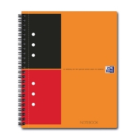Oxford International spiraalschrift A5 gelijnd 80 g/m² 80 vellen oranje (10 gaten) 260002