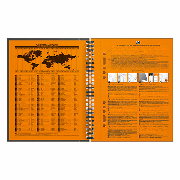 Oxford International spiraalschrift A5 geruit 80 g/m² 80 vellen zwart (10 gaten) 260003 - 3
