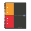 Oxford International spiraalschrift A5 geruit 80 g/m² 80 vellen zwart (12 gaten) 100101849 260003 - 1