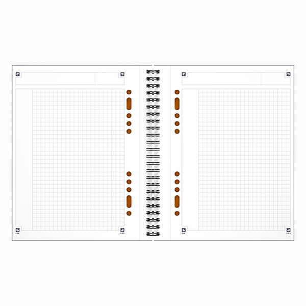 Oxford International spiraalschrift A5 geruit 80 g/m² 80 vellen zwart (12 gaten) 100101849 260003 - 2