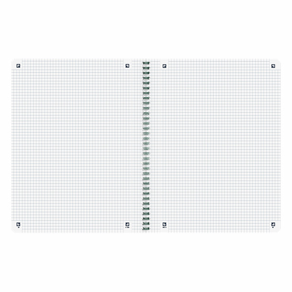 Oxford Origin spiraalschrift A4+ 90 g/m² 70 vellen geruit 5 mm groen 400150010 260272 - 3