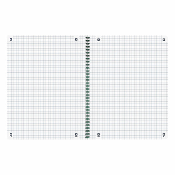 Oxford Origin spiraalschrift A4+ 90 g/m² 70 vellen geruit 5 mm groen 400150010 260272 - 3