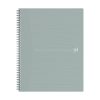 Oxford Origin spiraalschrift A4+ 90 g/m² 70 vellen geruit 5 mm lichtgrijs