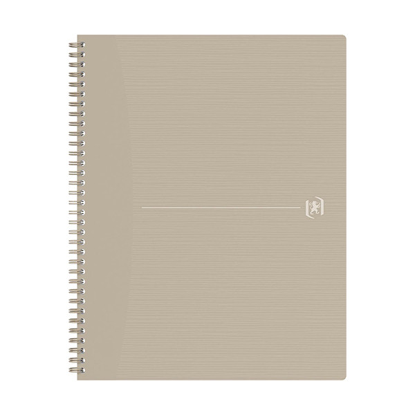 Oxford Origin spiraalschrift A4+ 90 g/m² 70 vellen geruit 5 mm zand 400150009 260271 - 1