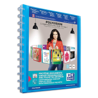 Oxford Polyvision Vario-Zipp presentatiemap flexibel A4 blauw (20 insteekhoezen) 100205599 237561