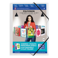 Oxford Polyvision elastomap transparant (personaliseerbaar) A4 100201153 237586
