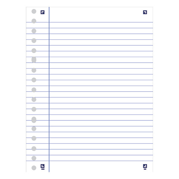 Oxford School geperforeerd papier A5 gelijnd 90 g/m² 100 vellen (17 ringen) 400129500 260188 - 2