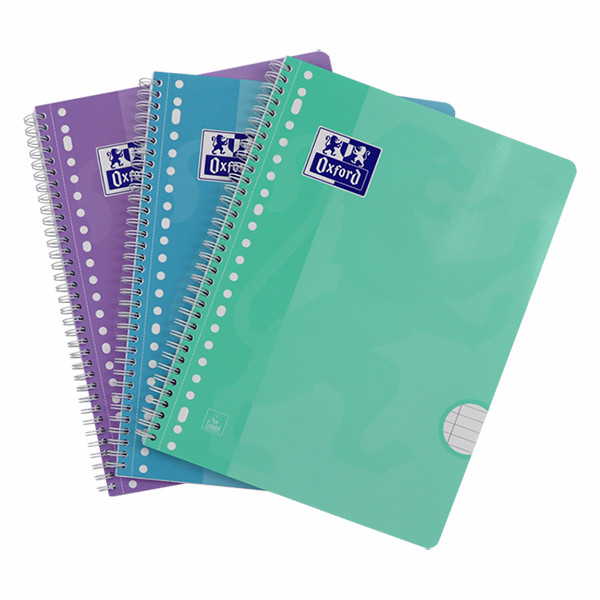 Oxford School spiraalschrift A4+ gelijnd 90 g/m² 80 vellen 23-gaats pastel (3 stuks) 400171665 400190207 260296 - 6